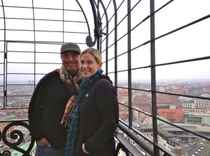 At the top of St. Peter's, an awesome view of Munich - one of our favorite places in Germany!
