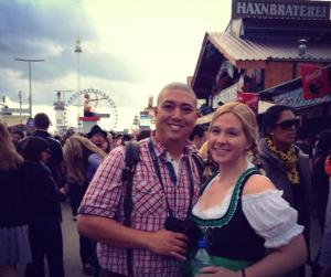 At Oktoberfest!
