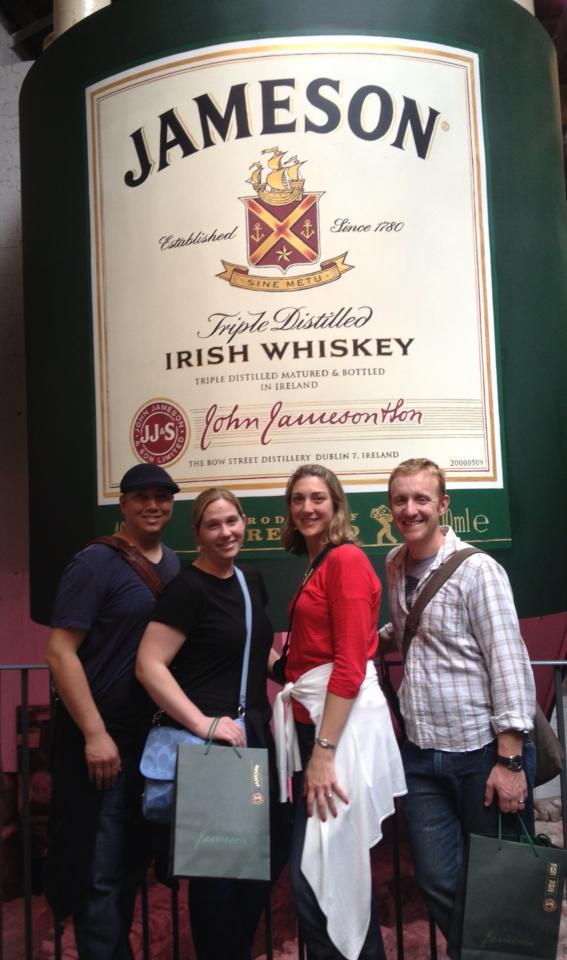 The four of us following the Jameson tour! 