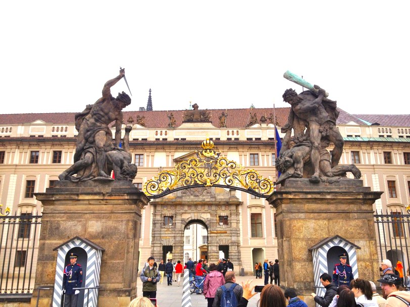 The gates into the castle...only slightly intimidating!