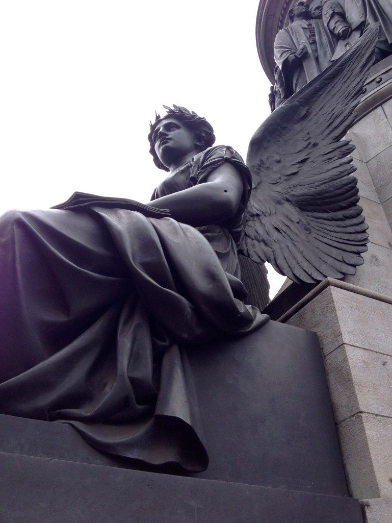 You can see the bullet hole in the arm of the statue that is on one of Dublin's main roads.