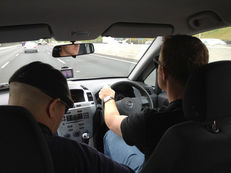 Thinking ahead, Renee and I booked a manual car (which neither of us drives) so that we could enjoy the ride while the boys drove. It worked out - that whole other side of the road thing looked confusing!