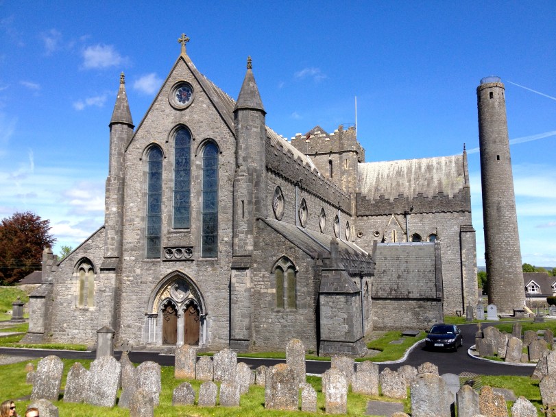 The St. Canice Cathedral - very beautiful, but no one was interested in climbing the tower.