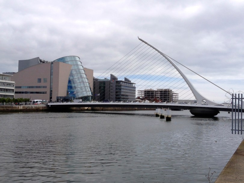 The Dublin riverfront - a mixture of old vs new