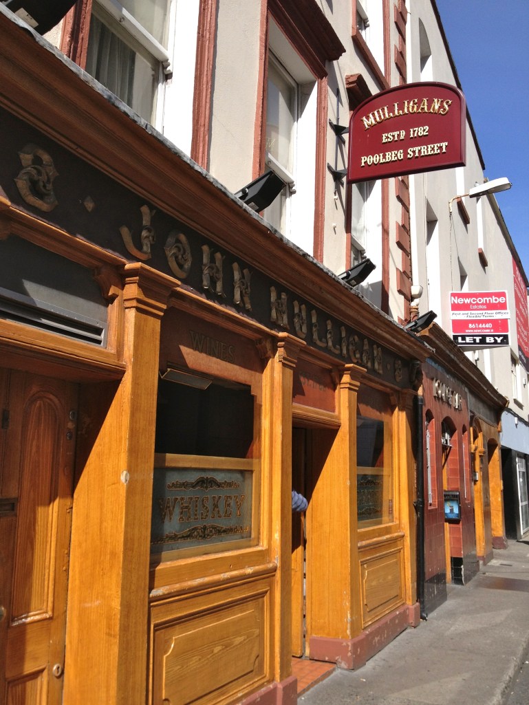 John Mulligan pub - definitely a local hangout. But it was great - and apparently pours the best pints of Guinness in Dublin!