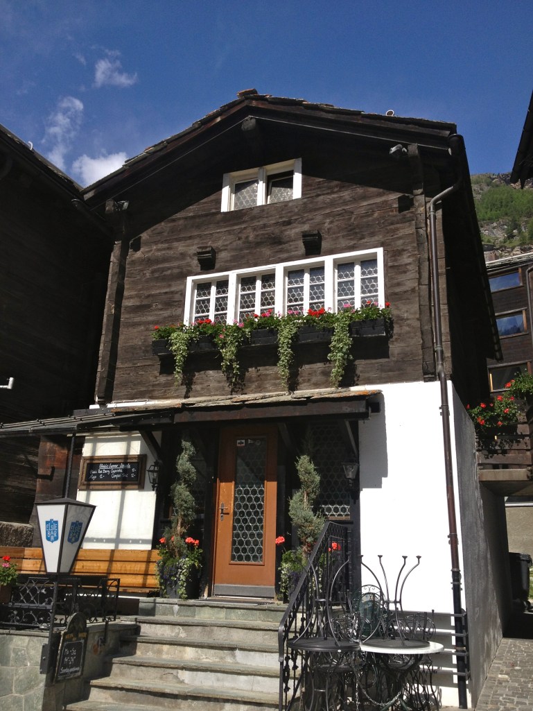 Zermatt is a quaint village with the wooden homes right out of a story book!