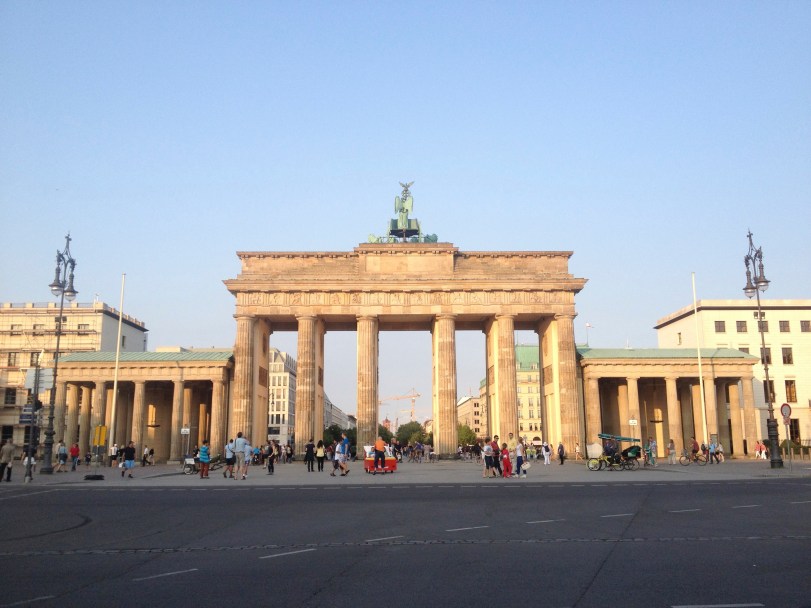 The view of the gate from West Berlin