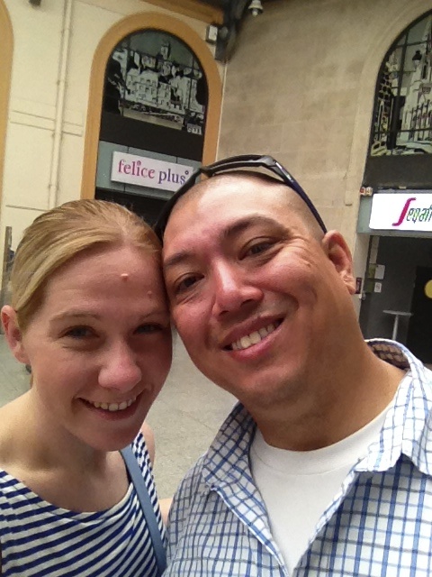 Back to the train station for the trip to Versailles!