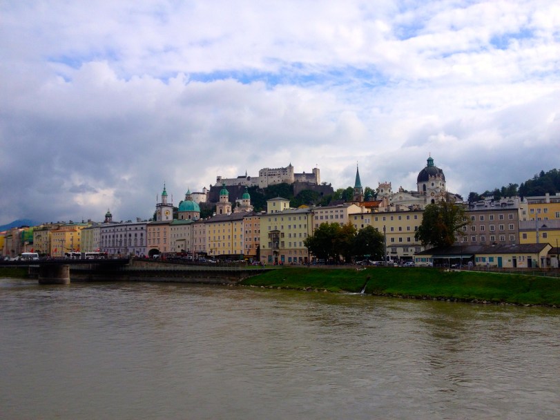 Great riverfront with the fortress looking over the town.