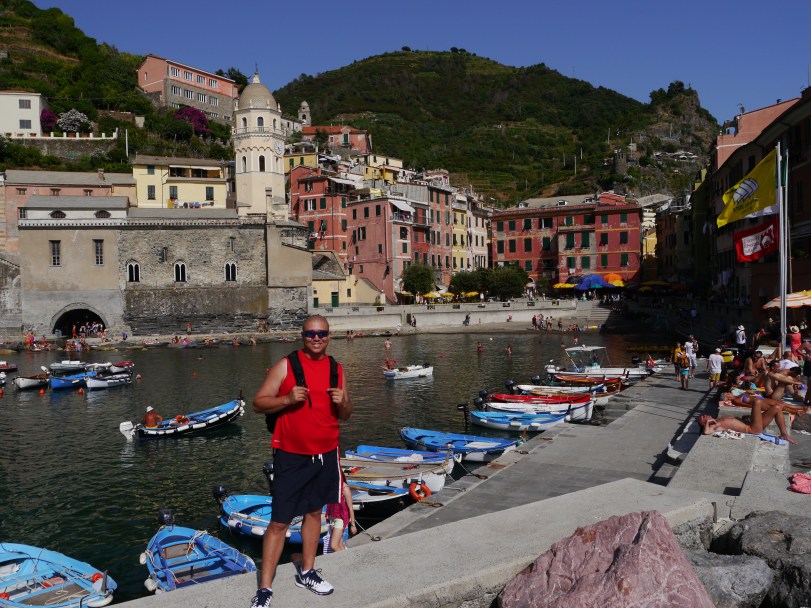 Vernazza, which was devastated by mudslides in 2011, has managed to rebuild. We found the best pizza place here!