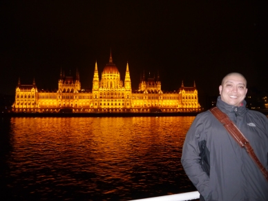 John in front of my favorite building in Europe! There is honestly nothing like it!