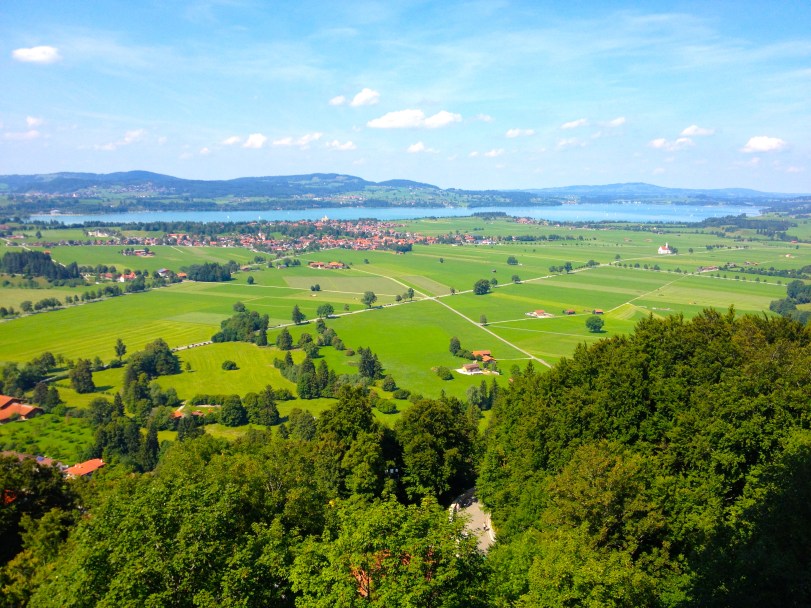 The view from Neuschwanstein - spectacular. 
