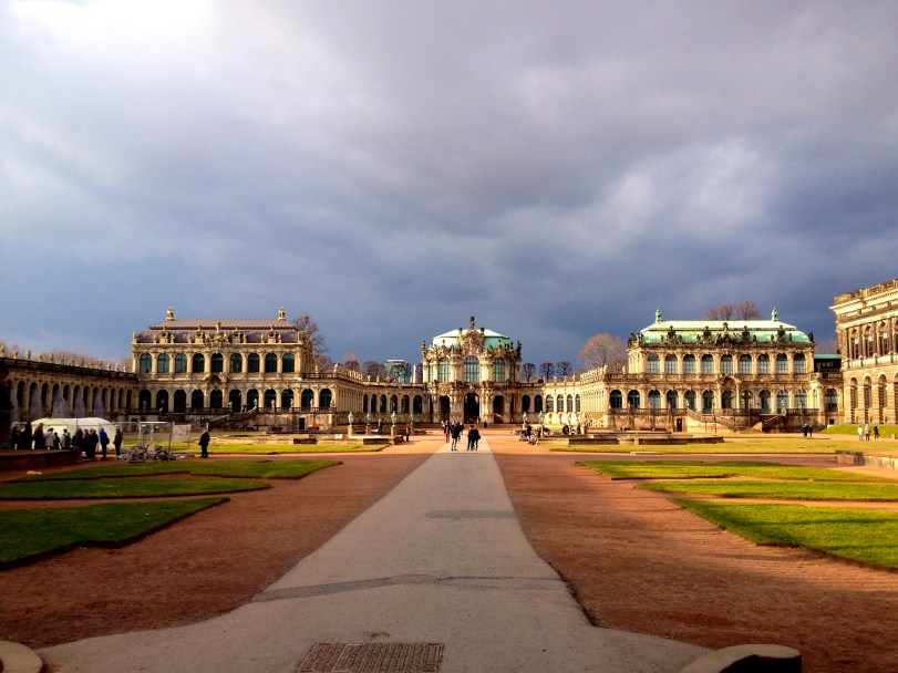 The entrance to the Zwinger palace courtyard