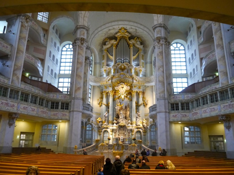 The inside of the Frauenkirche is beautiful!