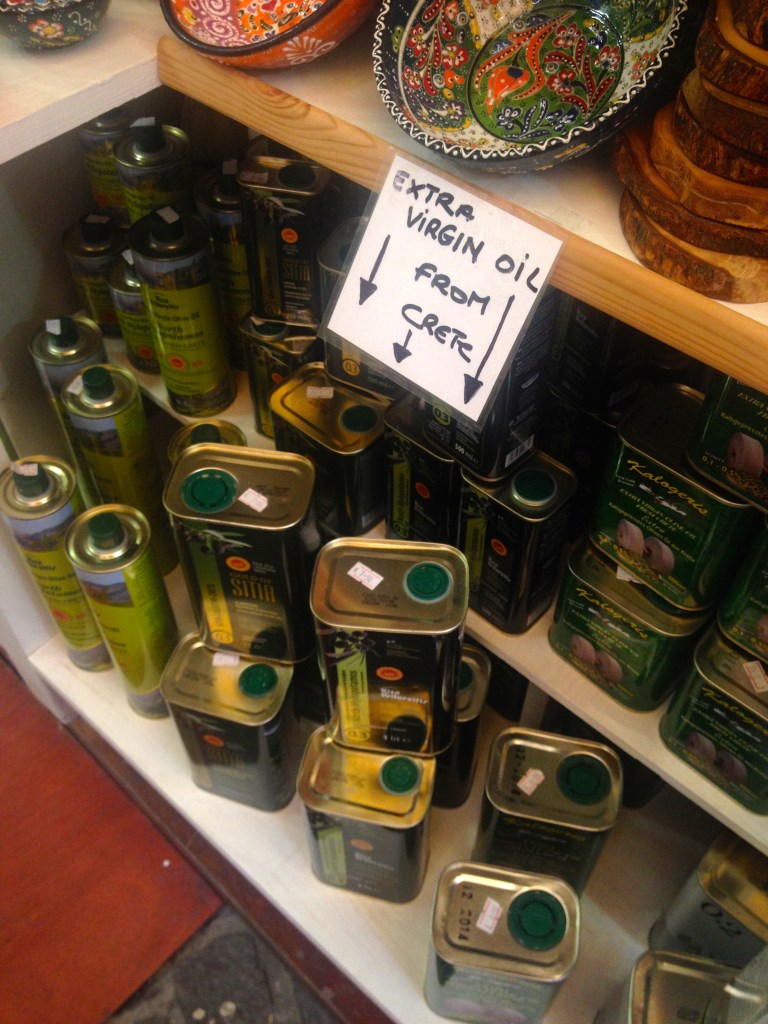 Olive Oil is one of the main products Crete is known for, so clearly we had to pick up a large container!