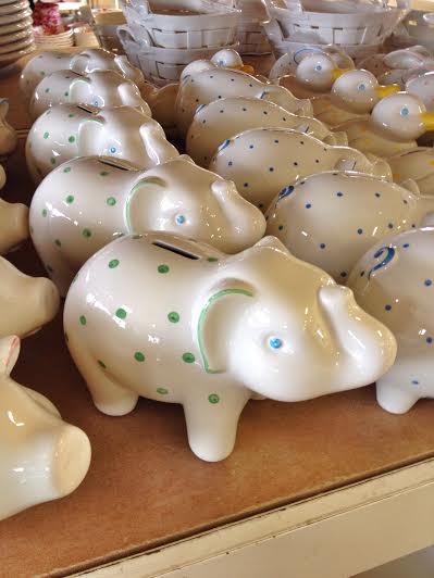 I was going to get one of the piggy banks until I saw these elephants!! I didn't buy one, but luckily I could change my mind and have John pick me up one as he was going to still be there the rest of the week! :-)