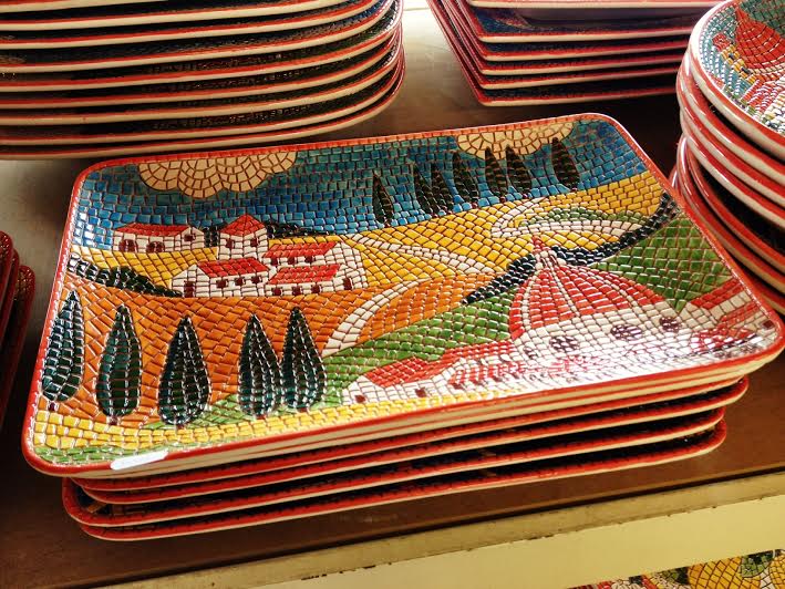 These mosaics were amazing! I picked up a few for a couple of Christmas gifts, and picked up a pitcher and hot plate for myself! :-)