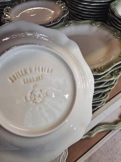 Back to the store room! And look at this - a Lenox dish set at half the price!