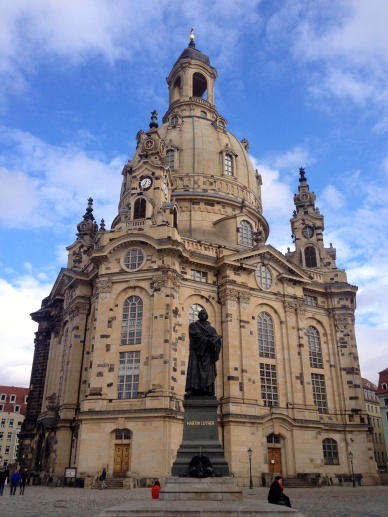 The wonderfully restored Frauenkirche