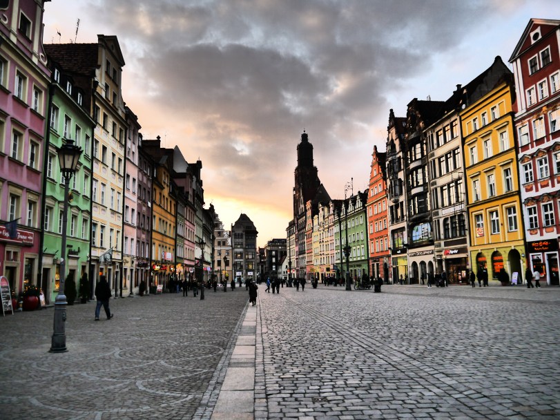 Bright colored buildings everywhere