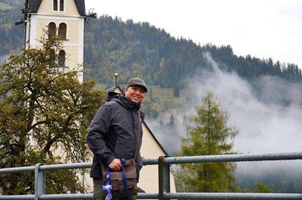 Heading up to the festival tents and craft fair!