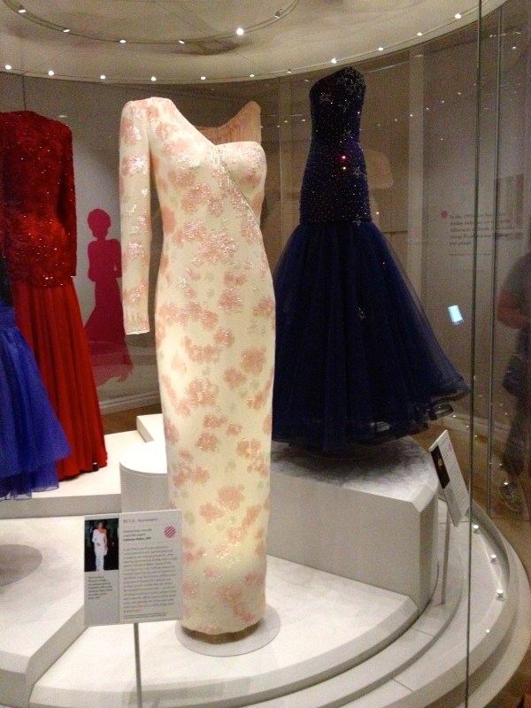 My favorite part of the Kensington Palace tour - the Queen and Princess Diana clothing displays!