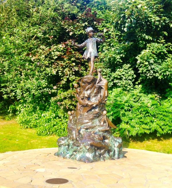 The cute Peter Pan statue!