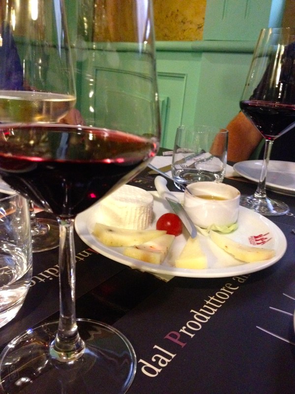 Let the tour begin! Wine and cheese!