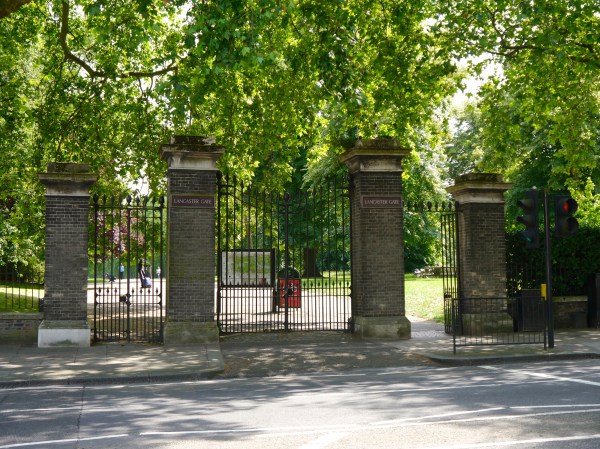 Our view from our room - prime location across from Hyde Park!