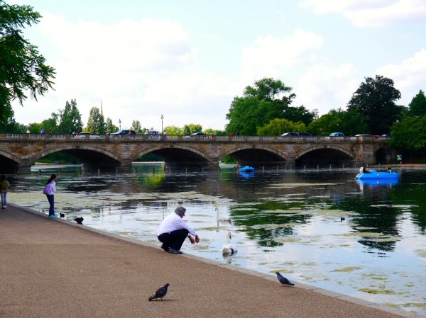 Needed John with me to have a Bridget Jones moment - renting a paddle boat and just drifting through the park!