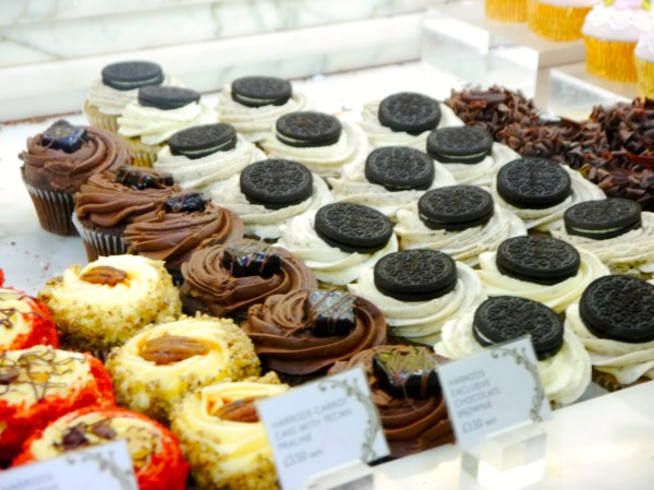 The Food Hall is crazy - multiple rooms of yummy goodness! I was excited to see cupcakes, which can't be found in German bakeries! :-)