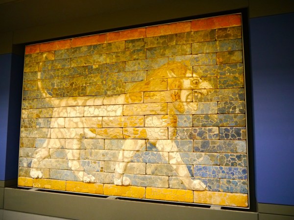 One of the many cool parts of the museum - a piece of the Ishtar gate!
