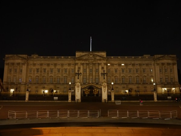 Two thumbs down, Buckingham Palace. Thanks to my camera setting it seems lit up - but it is not. Maybe because the Queen was home? Either way - it was a letdown after seeing all the other buildings all pretty with spotlights!