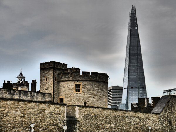Modern and new - the "Shard" and the Tower.