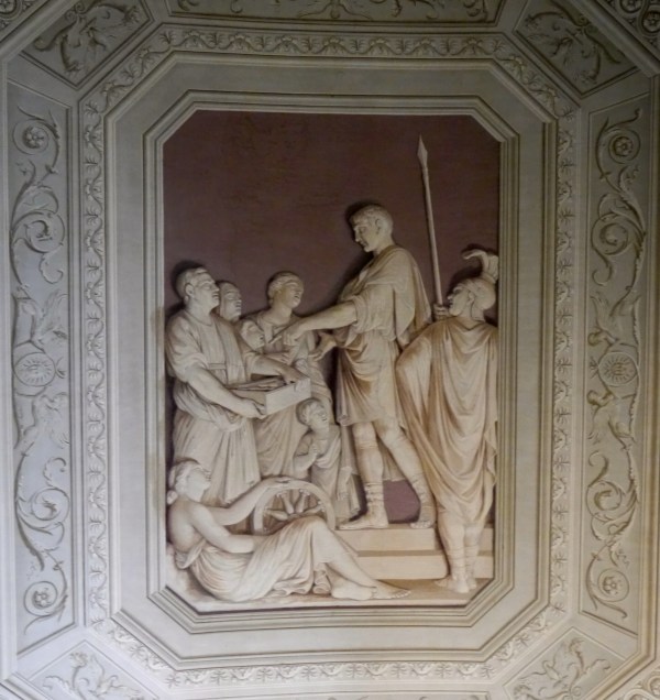 I loved this painting on one of the ceilings. Think it's 3D? Think again!