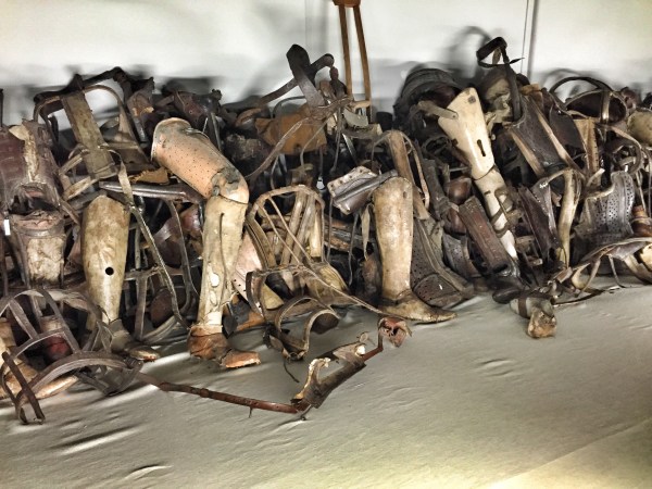 The victims' prosthetics.