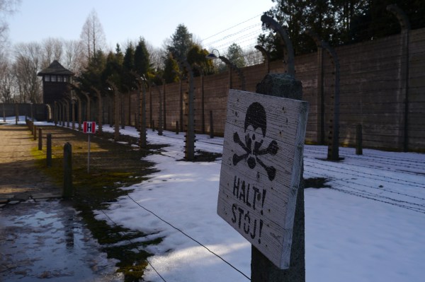 These signs were in German and Polish, but in reality, prisoners would get beaten for not following directions - even though most of the time it was because they didn't understand the language.