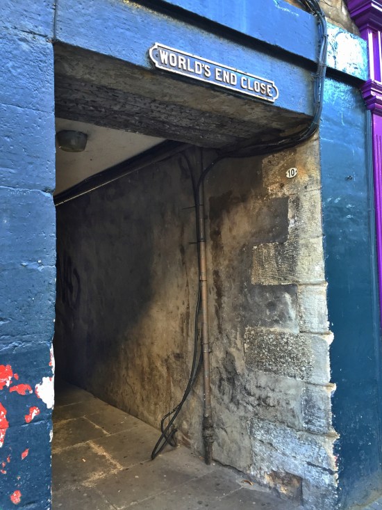 We didn't go down this Close.