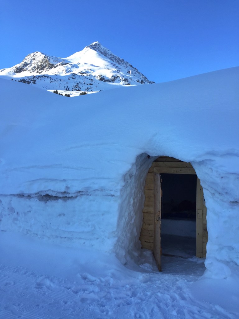 Our igloo in the morning.