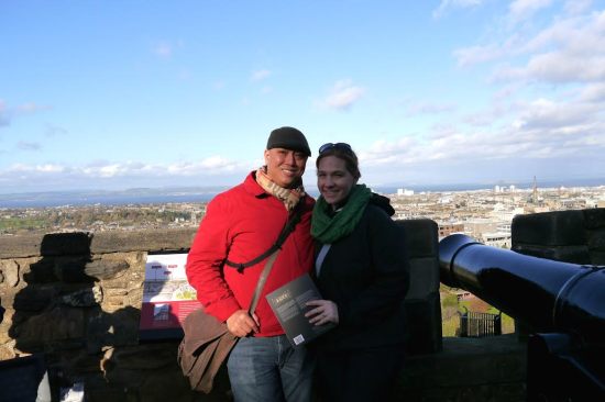 The one good picture from the Castle...the rest were crazy-hair disaster photos! 