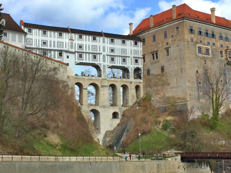Our first views of the town - the gigantic castle that overlooks the town.