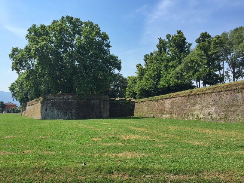 Lucca is encircled by a well-preserved Renaissance wall.