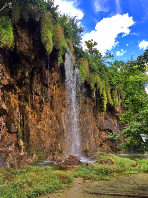 Even though you can't swim, you get misted by the falls which is really welcome on a hot day!