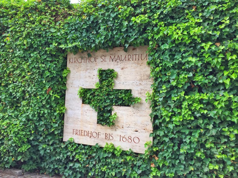 Up a small hill and short flight of stairs, you reach the town church.