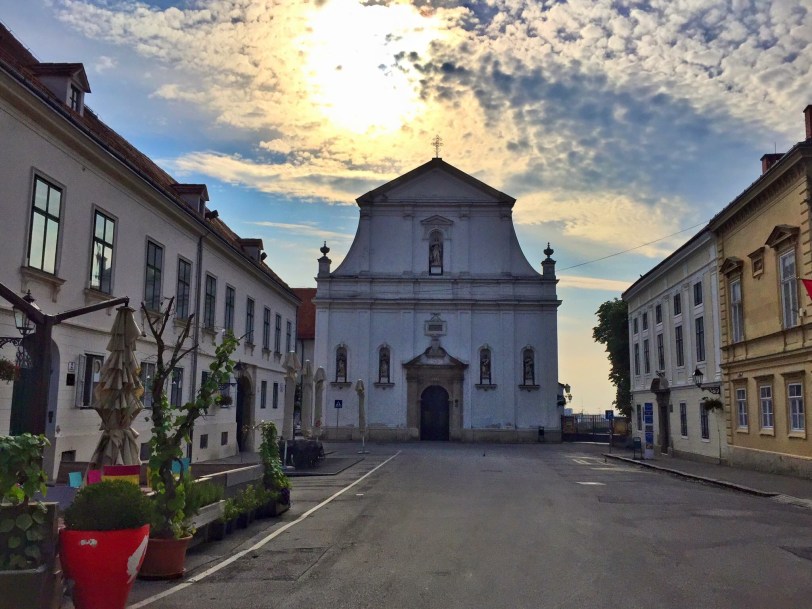 Around the corner from the lookout is this adorable church.