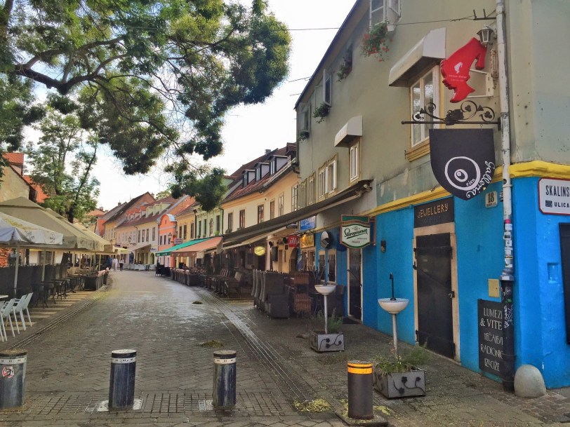 Down from the church, and heading to the main cathedral is this row of restaurants - which stretches in all directions here!