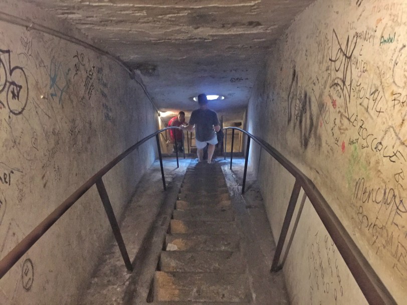 An example of some of the staircases...there were some tight areas!