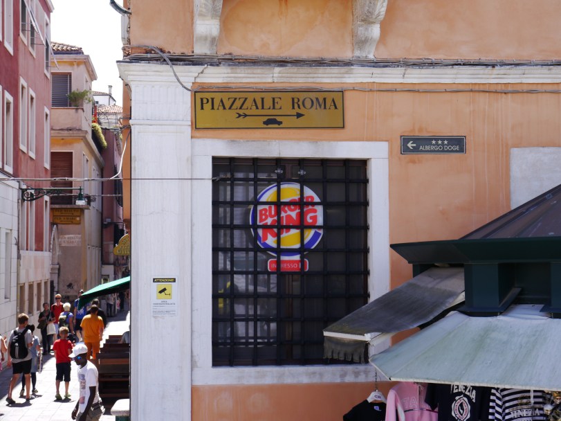 Yes, you can eat at a Burger King if you like. At least it's a bit covered up to not be so in your face!