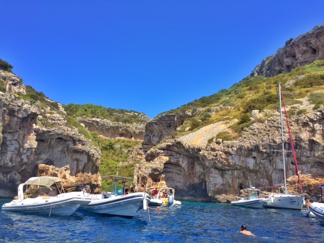 Pulling in to the swimming hole.